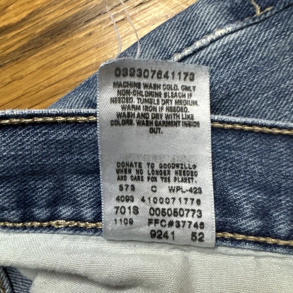 LEVIS 505 Mens 38x34 505 Black Batwing Red Tab Reg Straight Fit Vintage Y2K - Picture 5 of 14